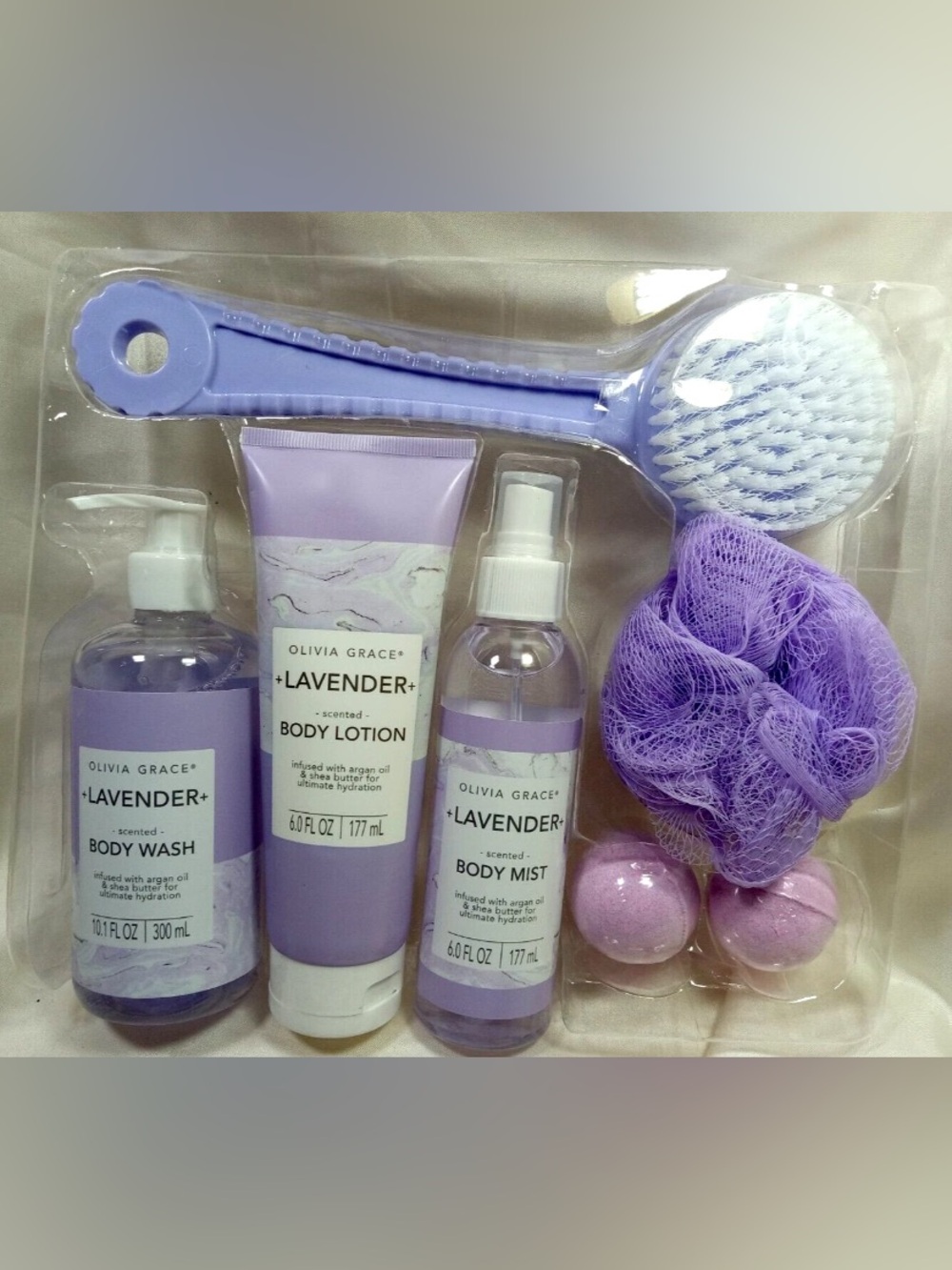 Olivia Grace Lavender Bath Gift Set 8 Pc Spa Collection